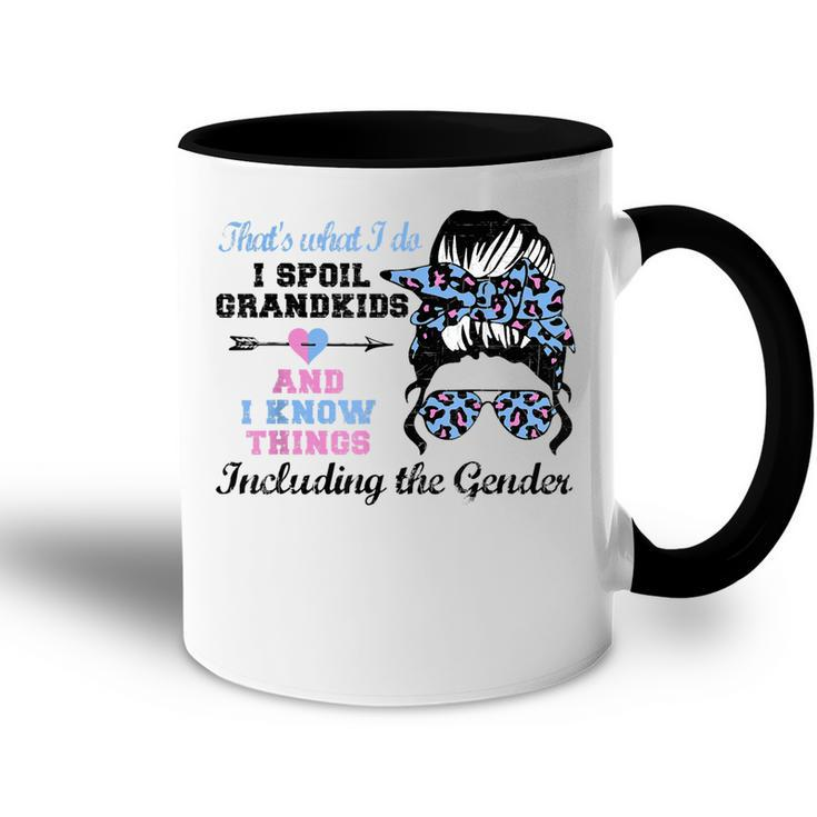 Grandma Keeper Of The Gender Reveal Party I Know Things Nana Accent Mug
