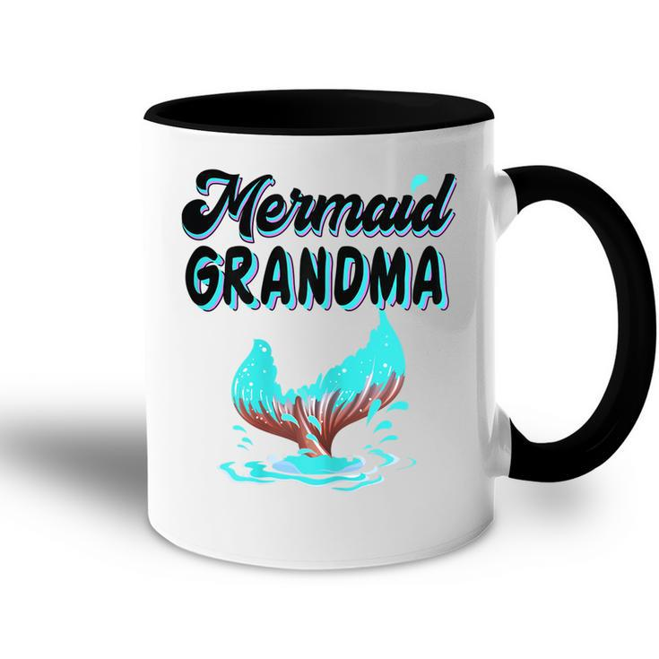 Mermaid Grandma Party Outfit Dad Mama Girl Mermaid Mom Gift For Womens Accent Mug