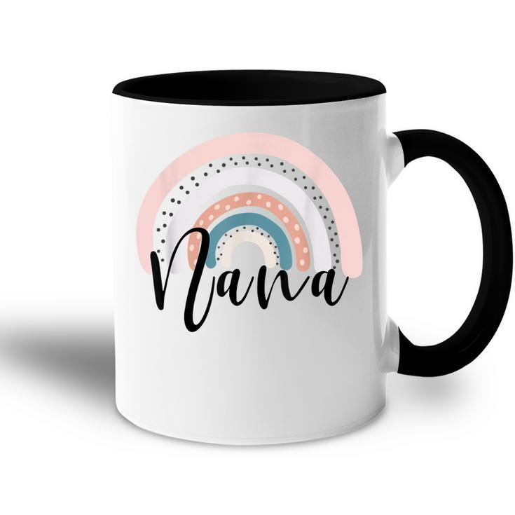 Nana Rainbow  For Women Grandma Gift From Grandkids Accent Mug