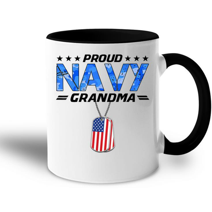Nwu Proud Navy Grandma Gift Accent Mug