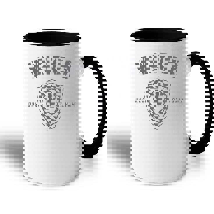 Walker Family Shield  Last Name Crest Matching Reunion Accent Mug