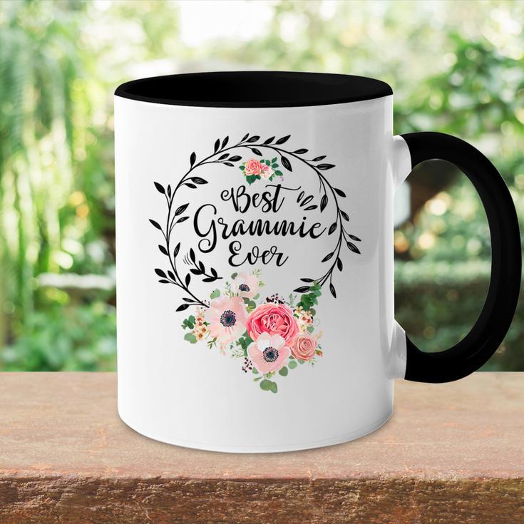 Best Grammie Ever Women Flower Decor Grandma Accent Mug