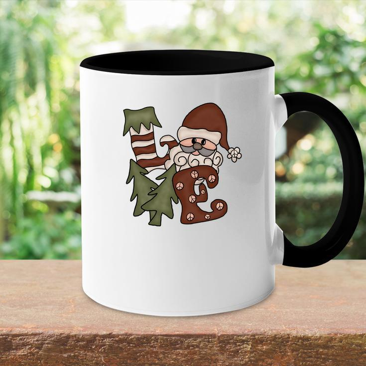 Cute Christmas Santa Love Accent Mug