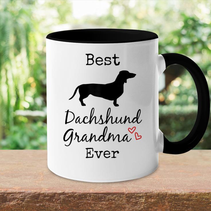 Dachshund Grandmother Gift Dachshund Grandma Best Ever Gift For Womens Accent Mug