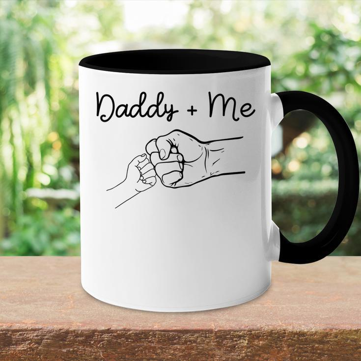 Daddy And Me Best Dad Ever Fist Bump Funny Fathers Day Accent Mug