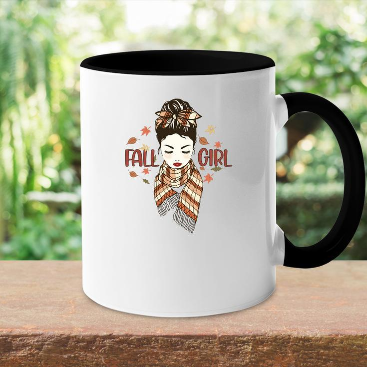 Fall Girl Autumn Lovers Gifts Accent Mug