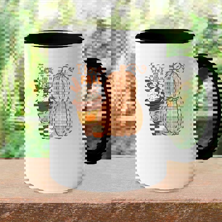 Fall I Love Fall Pumpkin Autumn Accent Mug