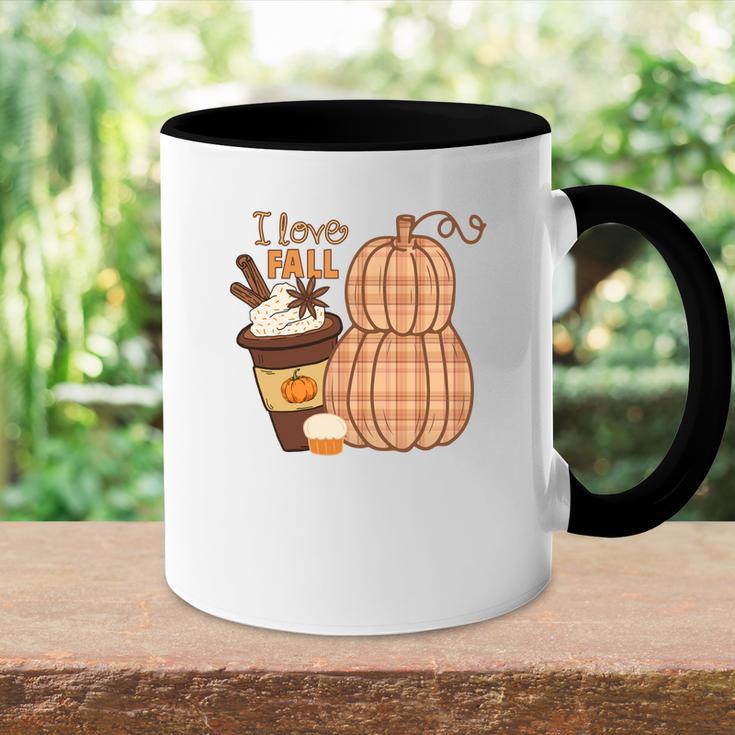 Fall I Love Fall Pumpkin Autumn Accent Mug