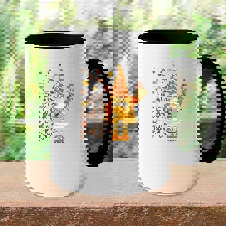 Funny Gnomes It Is Fall Yall Accent Mug