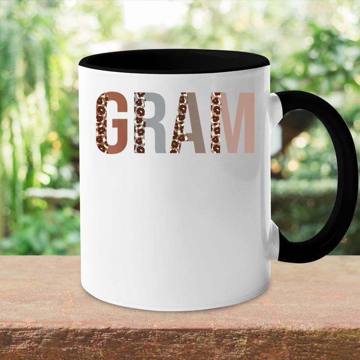 Gram Leopard Print Mom Cute Mothers Day Funny Grandma Accent Mug