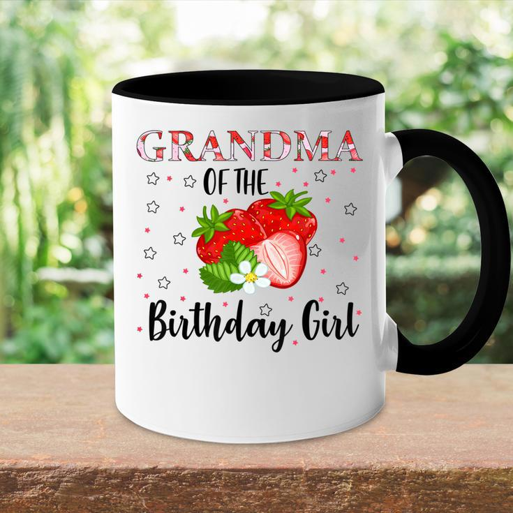 Grandma Of The Birthday Girl First Birthday Strawberry Party Accent Mug