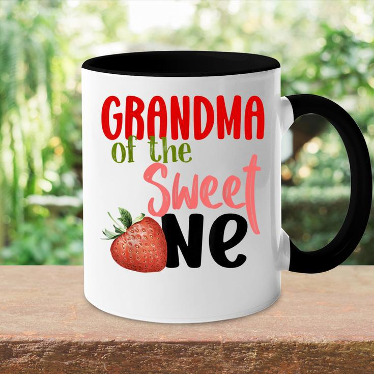 Grandma The Sweet One Strawberry Birthday Family Party Accent Mug