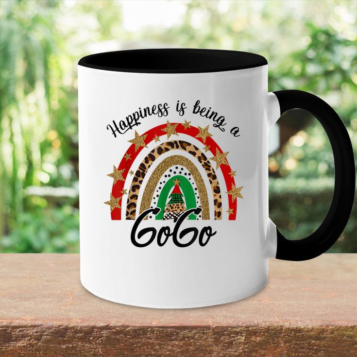 Happiness Is Being A Gogo Rainbow Grandma Gift Accent Mug