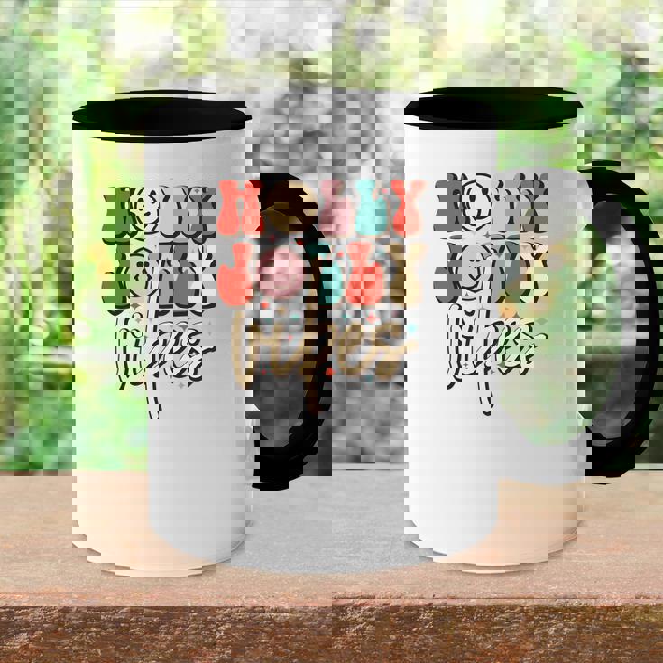 Holly Jolly Vibes Christmas Gifts Accent Mug