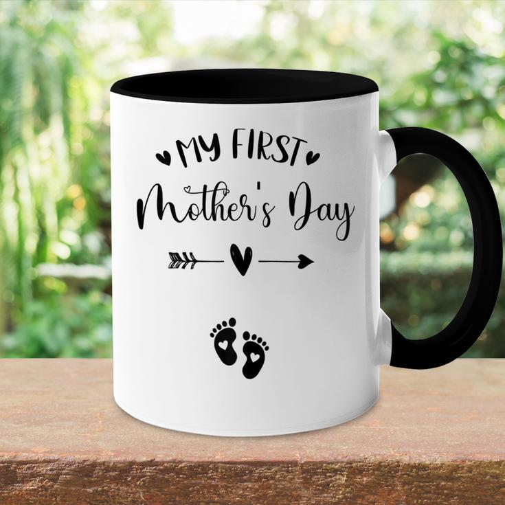 My First Mothers Day Pregnancy Announcement Gift For Womens Accent Mug
