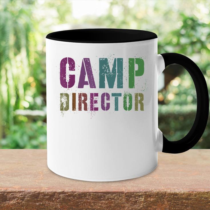 Rockin Camp Director Camping Host Chaos Coordinator Sign Accent Mug