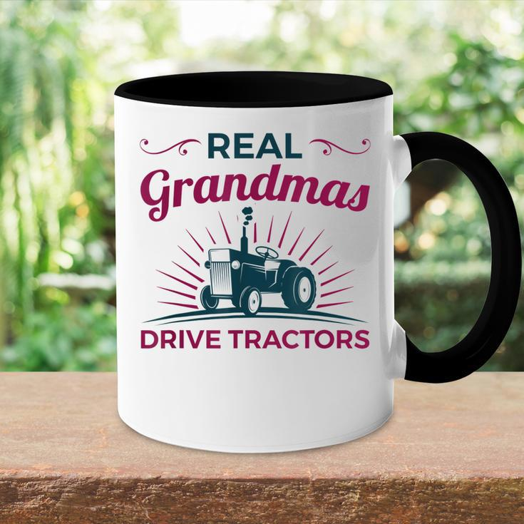 Tractor Grandma Farm Gifts Real Grandmas Drive Tractors Accent Mug
