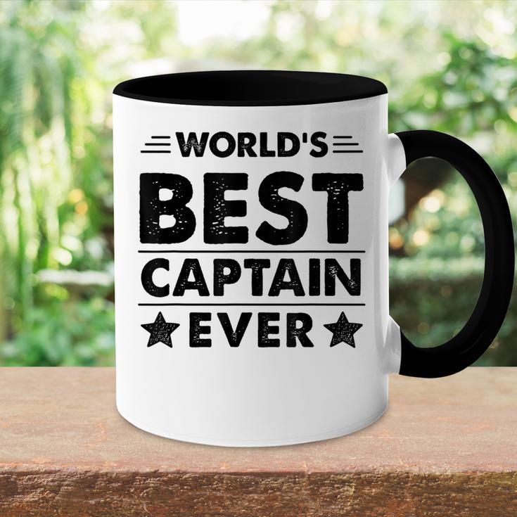 Worlds Best Captain Ever Accent Mug
