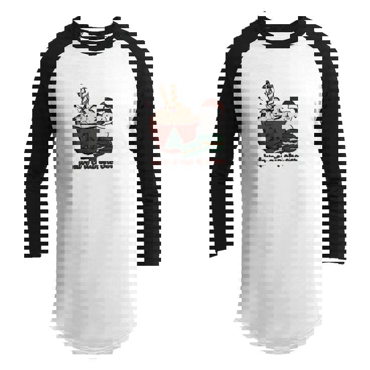 Christmas Have A Cup Of Cheer V2 Youth Raglan Shirt