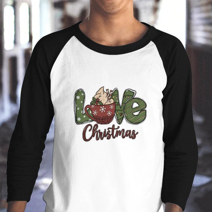 Christmas Love Christmas Youth Raglan Shirt