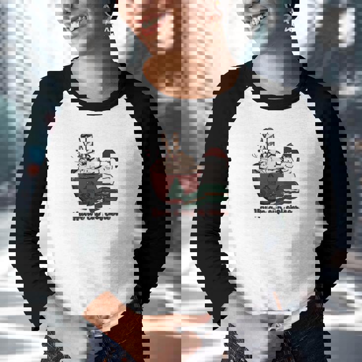 Christmas Have A Cup Of Cheer V2 Youth Raglan Shirt