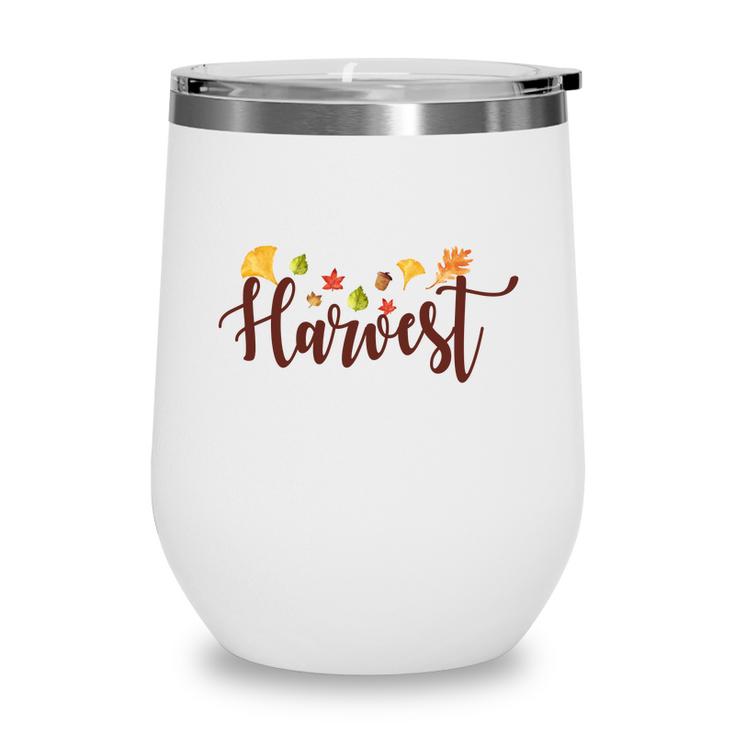 Fall Harvest Autumn Gifts Wine Tumbler