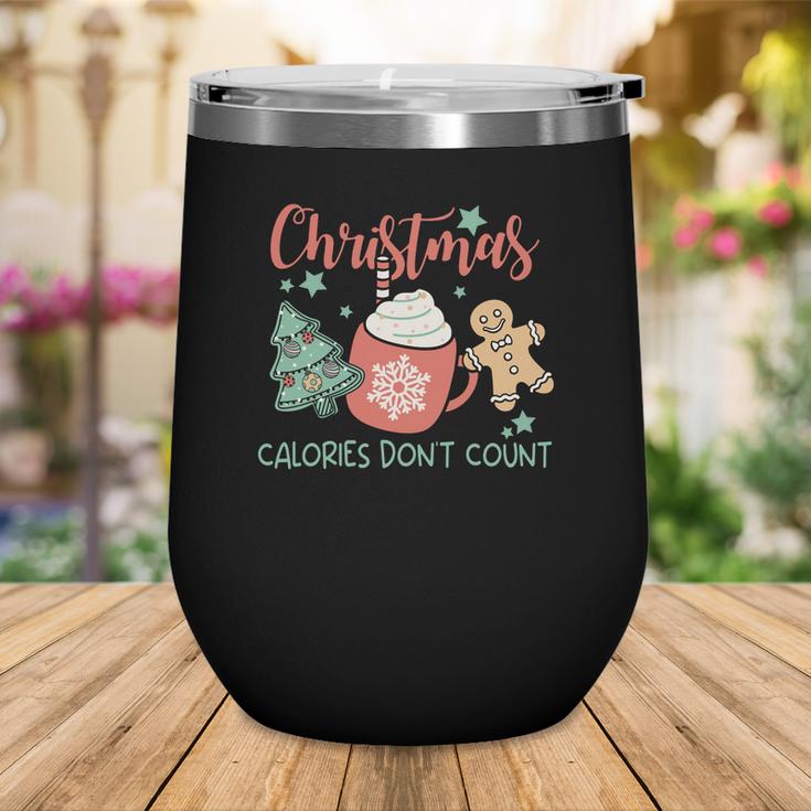 Christmas Calories Do Not Count Funny Christmas Wine Tumbler