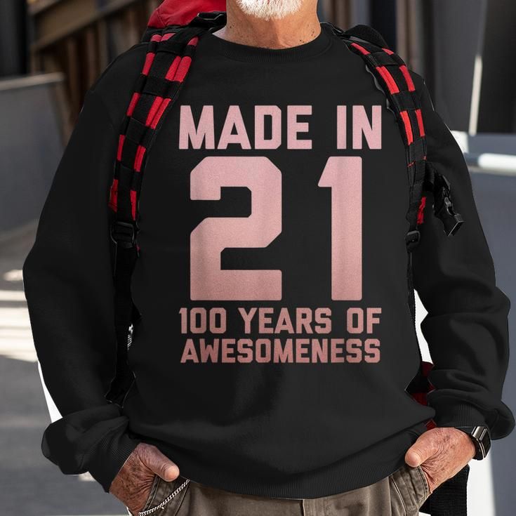 100 Geburtstag Geschenk Frau Mann Alter 100 Jahre Alte Oma V2 Sweatshirt Geschenke für alte Männer