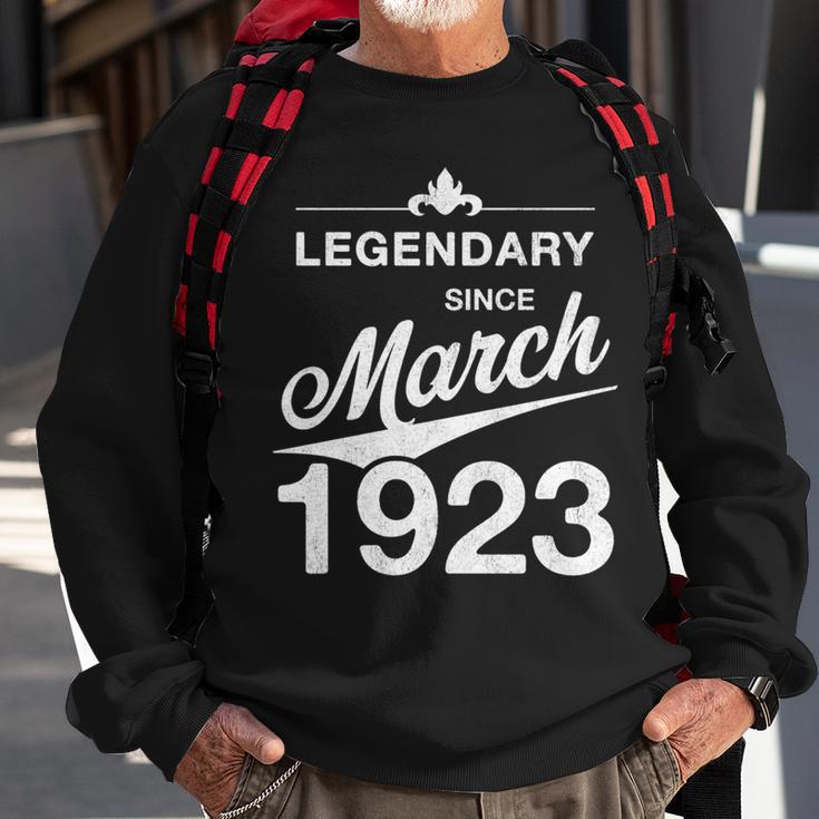 100 Geburtstag 100 Jahre Alt Legendär Seit März 1923 Sweatshirt Geschenke für alte Männer