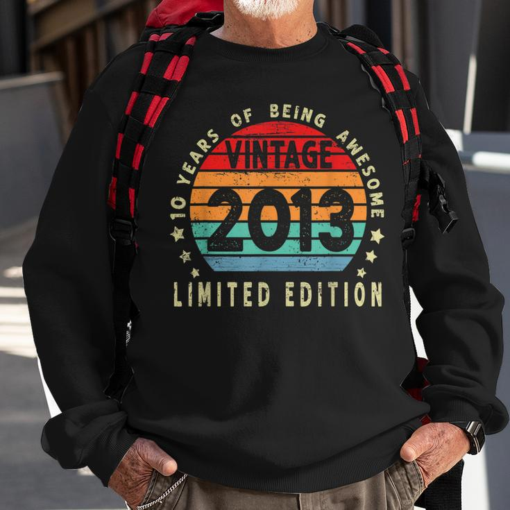 10Th Birthday Gift Vintage 2013 Limited Edition 10 Years Old Sweatshirt Gifts for Old Men