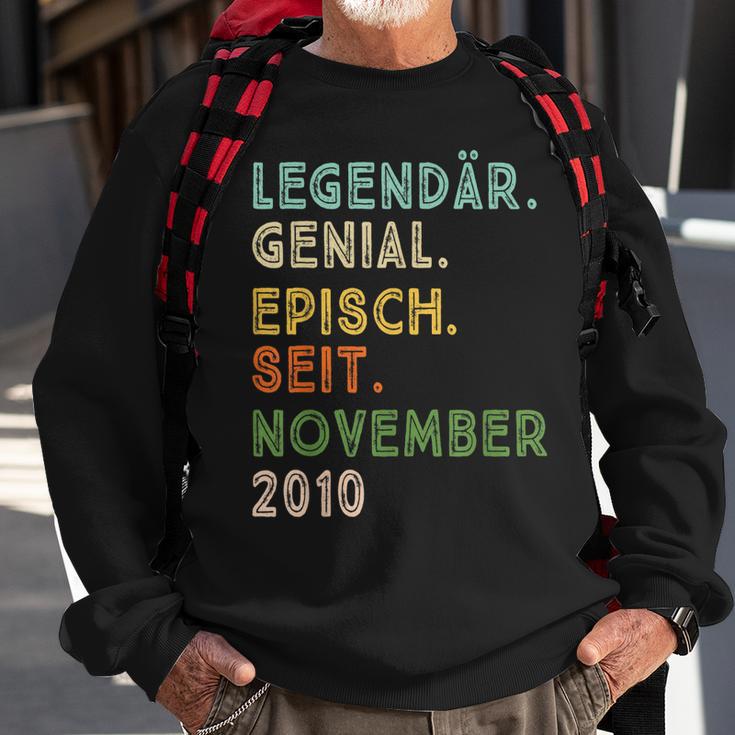 12 Geburtstag November Legendär Episch Seit 2010 Sweatshirt Geschenke für alte Männer