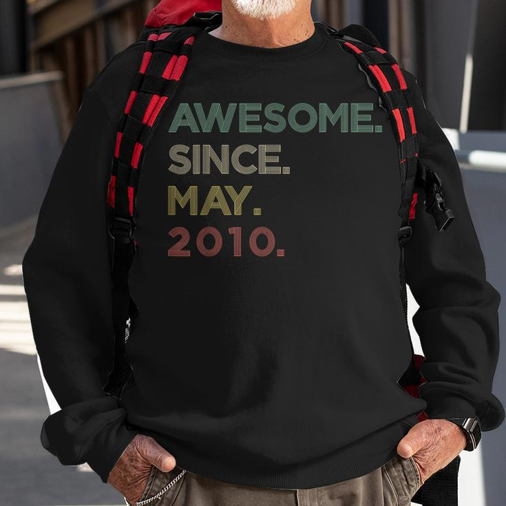13 Year Old Awesome Since May 2010 13Th Birthday Sweatshirt Gifts for Old Men