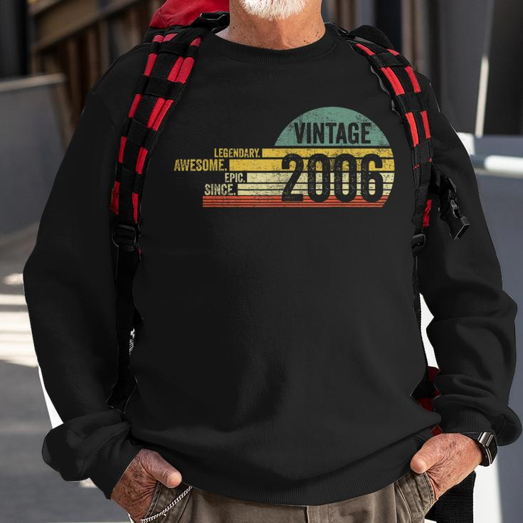 15 Year Old Legendary Retro Vintage Awesome Birthday 2006 Sweatshirt Gifts for Old Men