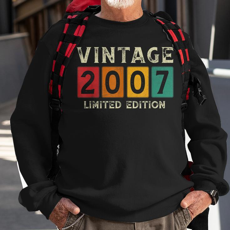 16 Year Old Gifts Made In 2007 Vintage 16Th Birthday Retro Men Women Sweatshirt Graphic Print Unisex Gifts for Old Men