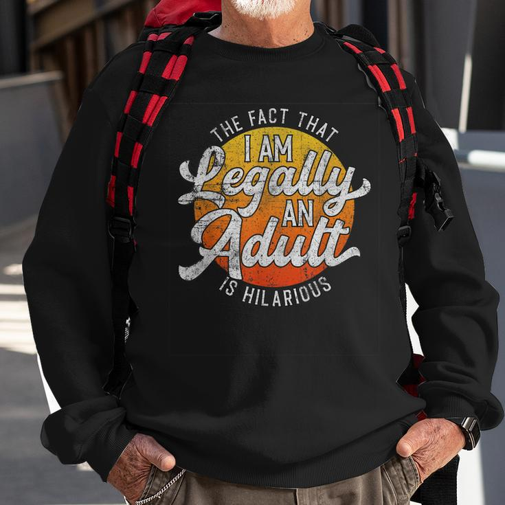 18Th Birthday Legally An Adult Hilarious Bday Sweatshirt Gifts for Old Men