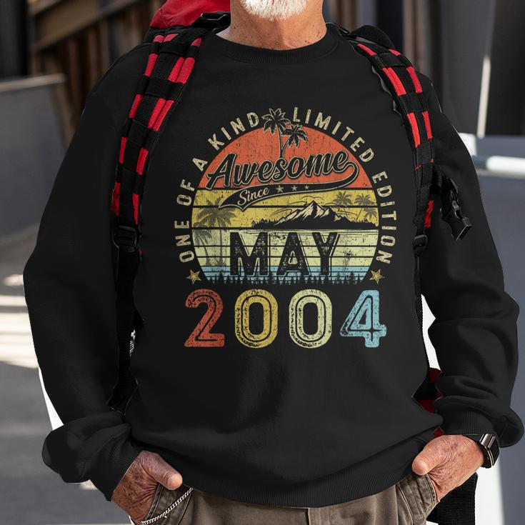 19 Year Old Awesome Since May 2004 19Th Birthday Sweatshirt Gifts for Old Men