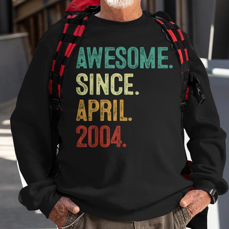 19 Years Old Awesome Since April 2004 19Th Birthday Sweatshirt Gifts for Old Men