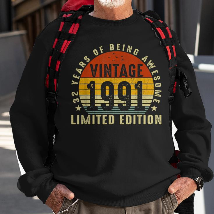 1991 Limitierte Auflage Sweatshirt, 32 Jahre Awesome Geburtstag Geschenke für alte Männer