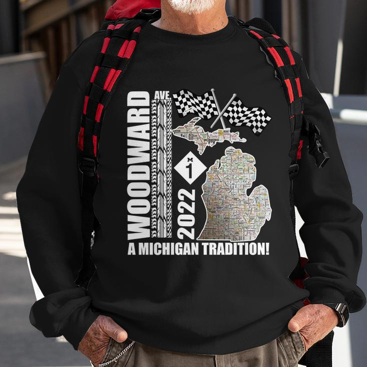 2022 Woodward Cruise A Michigan Tradition Men Women Sweatshirt Graphic Print Unisex Gifts for Old Men