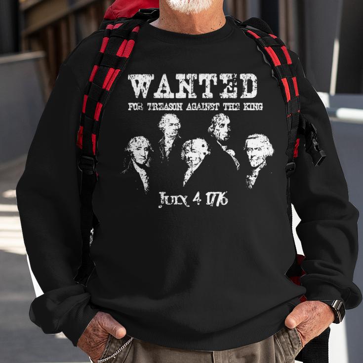 Wanted Treason Founding Fathers 1776 Independence Day V2 Sweatshirt