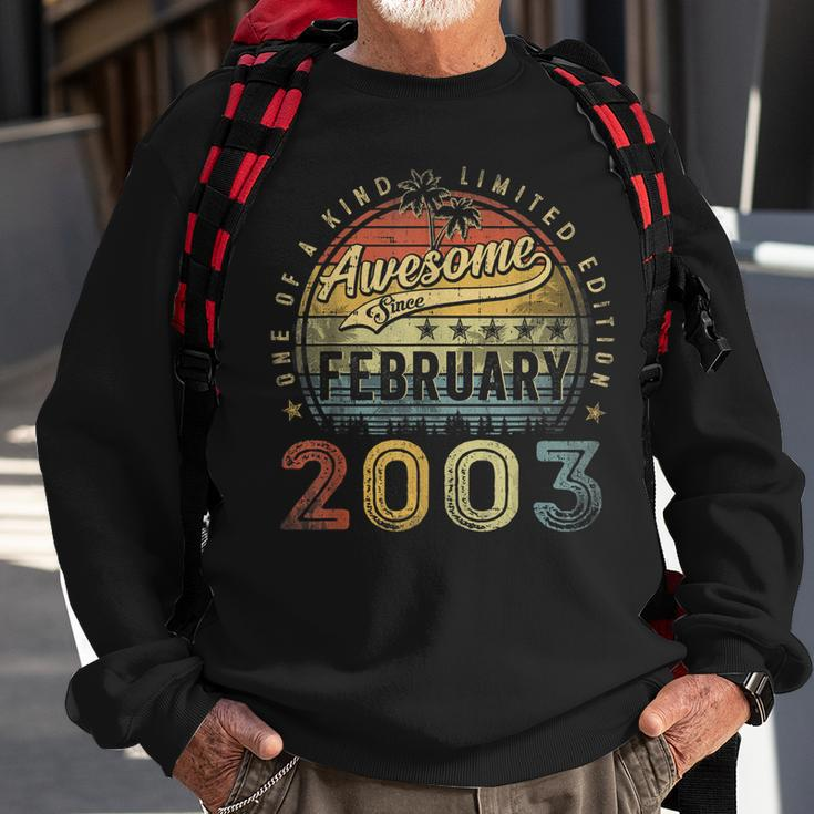 20Th Birthday Gift Awesome Since February 2003 20 Year Old Sweatshirt Gifts for Old Men