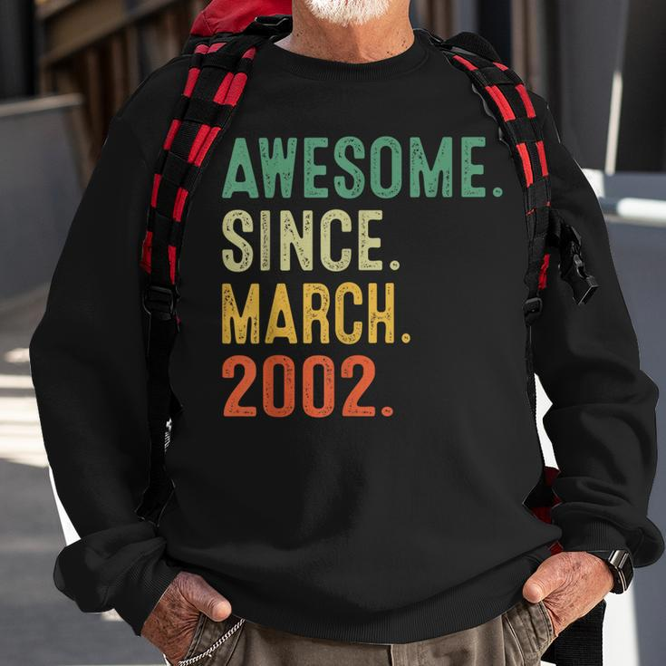 21 Years Old Gifts Awesome Since March 2002 21St Birthday Sweatshirt Gifts for Old Men