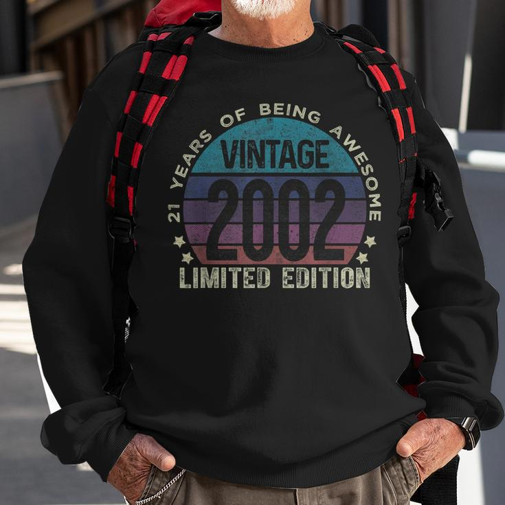 21St Birthday 21 Year Old Gifts Vintage 2002 Limited Edition Sweatshirt Gifts for Old Men