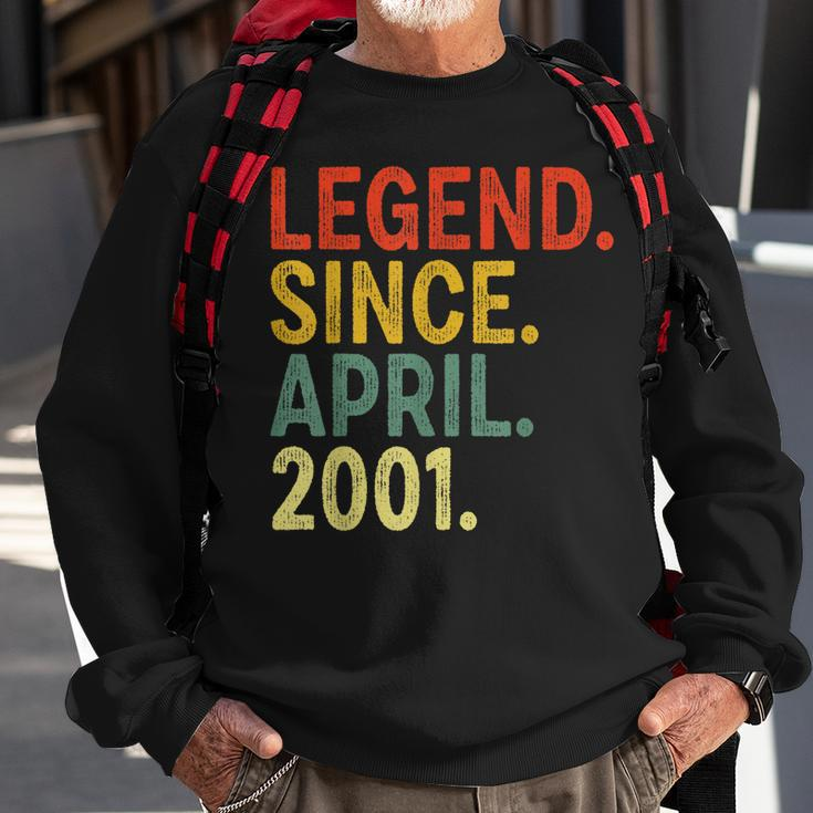 22 Year Old Legend Since April 2001 22Nd Birthday Sweatshirt Gifts for Old Men