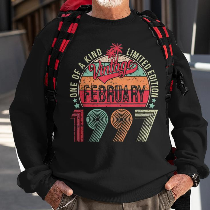 26 Year Old Vintage February 1997 26Th Birthday Men Women Sweatshirt Gifts for Old Men