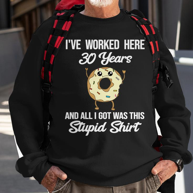 30 Year Work Anniversary Co-Worker Employee 30Th Anniversary  Men Women Sweatshirt Graphic Print Unisex Gifts for Old Men