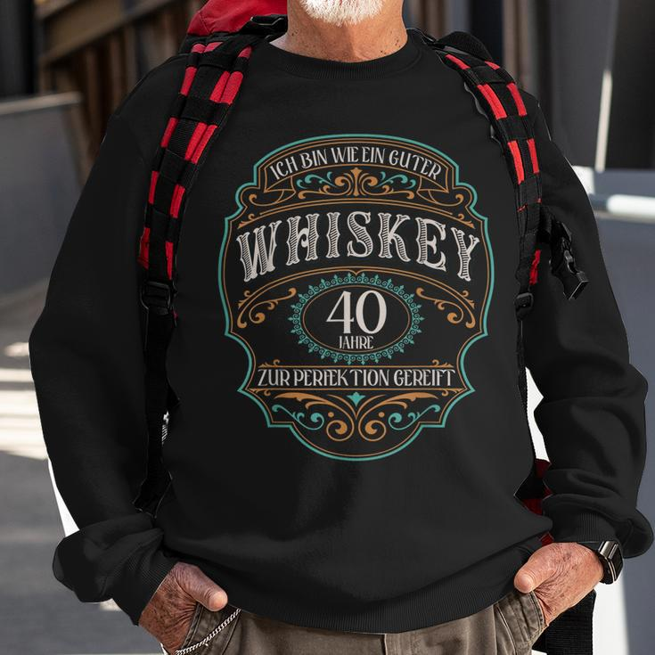 40 Jahre Ich Bin Wie Guter Whisky Whiskey 40 Geburtstag Sweatshirt Geschenke für alte Männer