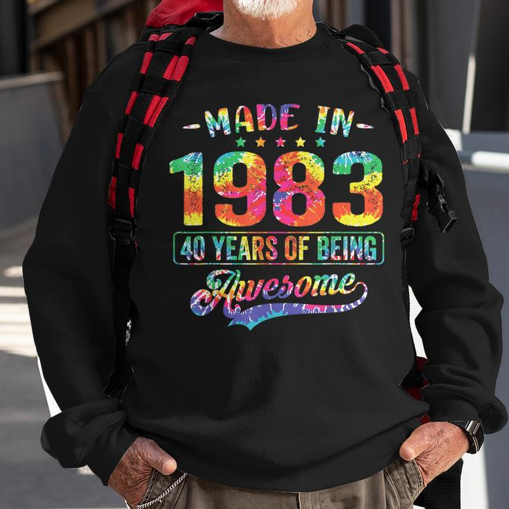 40 Year Old Gifts Made In 1983 Vintage 40Th Birthday Tie Dye Sweatshirt Gifts for Old Men