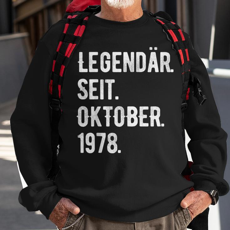 45 Geburtstag Geschenk 45 Jahre Legendär Seit Oktober 1978 Sweatshirt Geschenke für alte Männer