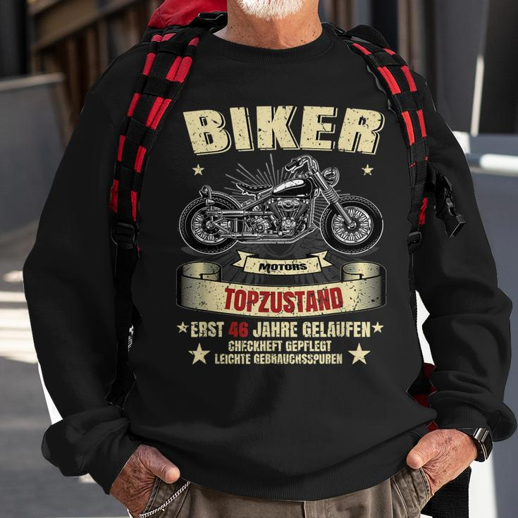 46. Geburtstag Herren Biker Sweatshirt, Motorrad Legenden Design Geschenke für alte Männer